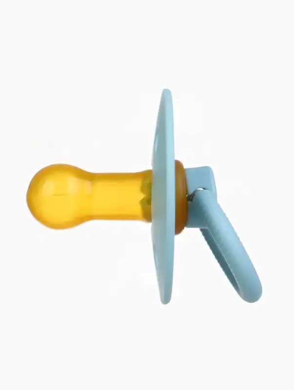 Набор классических пустышек, 2 шт., латекс, серо-синий/серый, в контейнере, от 0 мес., M&B   1088492