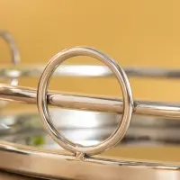 Поднос "Космо" 27х27х7 см, нерж. сталь