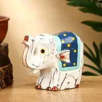 Сувенир &laquo;Слонёнок&raquo;, 12&times;5.5&times;9 см, дерево, белый
