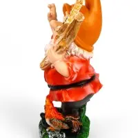 Садовая фигура из полистоуна &laquo;Гном с табличкой WELCOME с петухом&raquo;, 61&times;23&times;36 см, МИКС