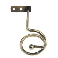 Крючок - держатель для штор на стену CAPPIO KS044, металлический, цвет бронза, 2 шт