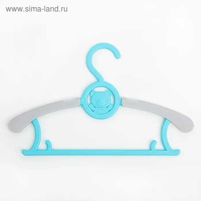 Плечики для одежды детская &laquo;Мишка&raquo;, раздвижная, размер 30-34, цвет МИКС