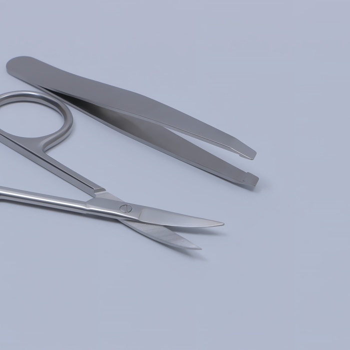 Маникюрный набор &laquo;Premium&raquo;, 8 предметов, в коробке, цвет голубой