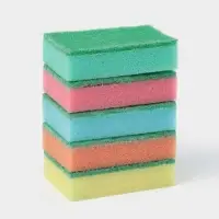 Набор губок для посуды с чистящим слоем Доляна &laquo;Стандарт&raquo;, 9&times;6&times;2.5 см, 5 шт.