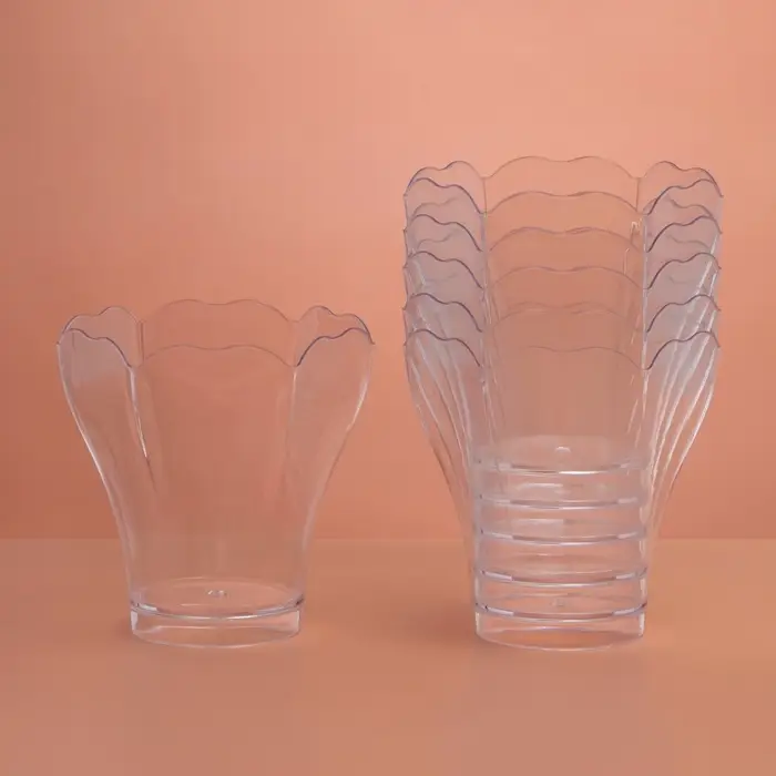 Форма пластиковая одноразовая для фуршета &laquo;Незабудка&raquo;, 100 мл, прозрачная