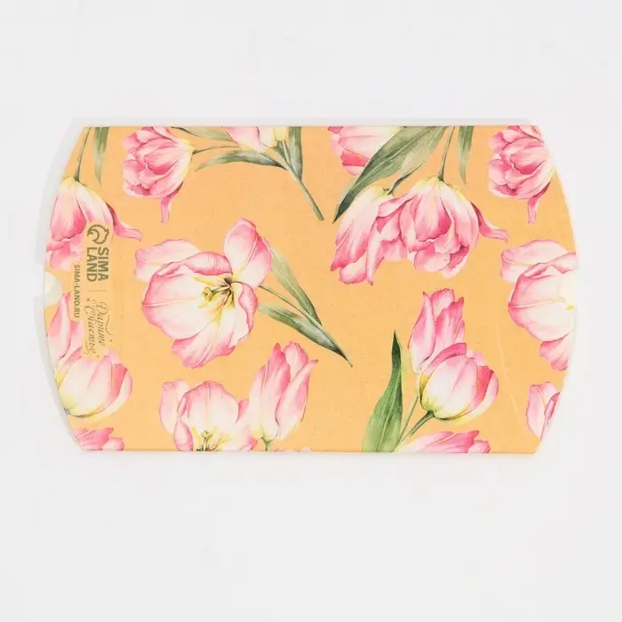 Коробка подарочная складная фигурная, упаковка, &laquo;Цветы&raquo;, 11 х 8 х 2 см