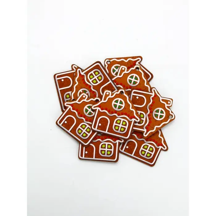 Подвеска деревянная "Домик", 10 шт.