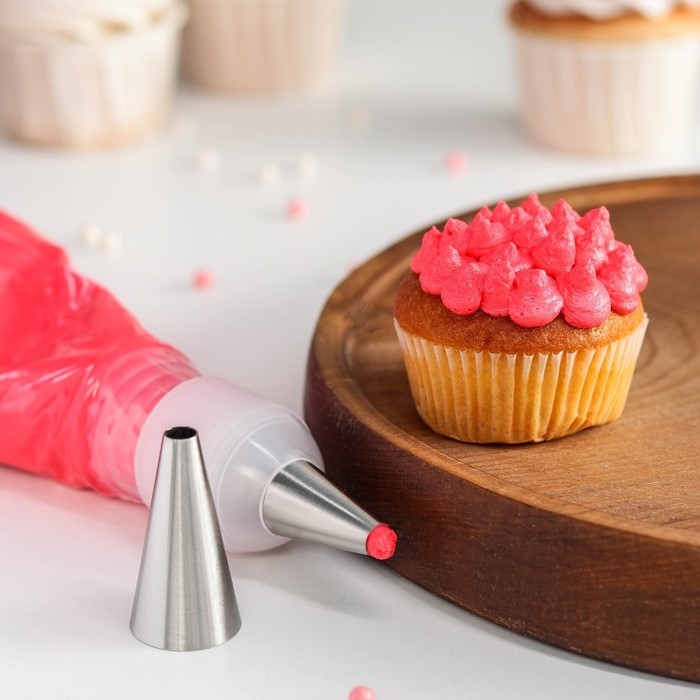 Насадка кондитерская &laquo;Трубочка&raquo;, d=3,4 см, выход 1,5 см, нержавеющая сталь