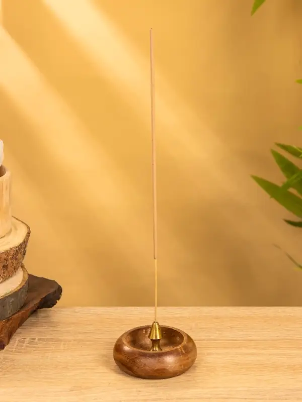 Подставка под благовония 7х7х4,6 см, дерево шишам