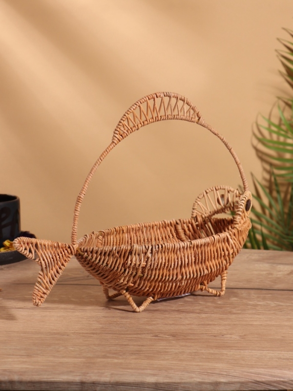 Корзинка в форме рыбки, 11х32х25 см, ротанг
