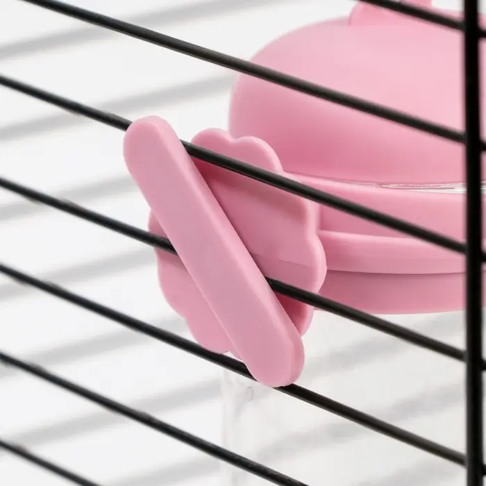 Поилка для грызунов "Пижон", 250 мл, розовая