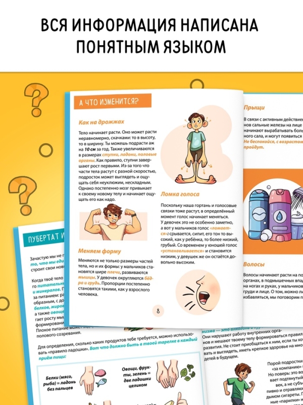 Энциклопедия в твёрдом переплёте &laquo;Я взрослею и меняюсь&raquo;, 80 стр.
