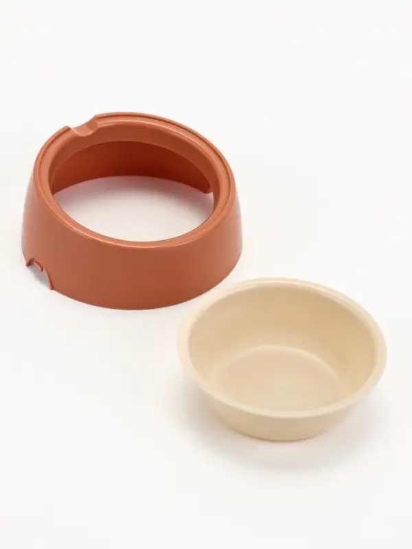 Лего-миска ALTA для животных с наклоном 0,3л КИРПИЧНАЯ