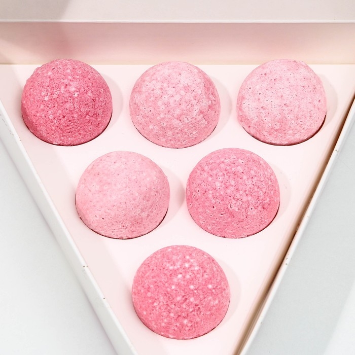 Набор бомбочки для ванны ЧИСТОЕ СЧАСТЬЕ &laquo;С 8 Марта&raquo;, 6х20 г