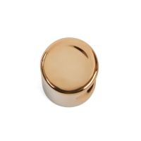 Ручка-кнопка CAPPIO РК102, d=18 мм, пластик, цвет золото, 8 шт.