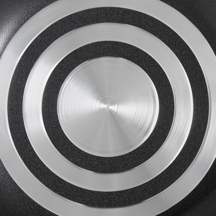 Сковорода Forever, d=20 см, съёмная ручка, стеклянная крышка, антипригарное покрытие, цвет чёрный