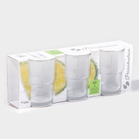 Набор стеклянных стаканов Hill, 200 мл, 3 шт