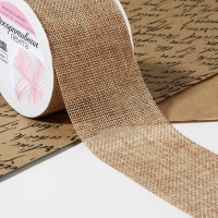 Лента из джута &laquo;Классика&raquo;, 60 мм, 4,5 &plusmn; 0,5 м, цвет бежевый