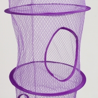 Корзина подвесная для игрушек, 3 секции, 27 &times; 27 &times; 70 см, МИКС