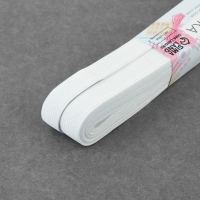 Резинка вязаная, 15 мм, 10 &plusmn; 0,5 м, цвет белый