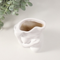 Сувенир полистоун вазон "Скульптура. Женское тело" 9,9х18,6 см