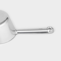 Совок для сыпучих продуктов алюминиевый, длина 30,5 см, цвет серебристый