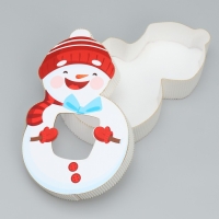 Коробка подарочная &laquo;Снеговик&raquo;, 15.2 х 25.1 х 5 см, Новый год