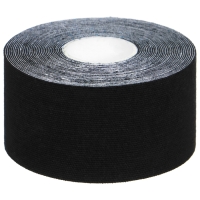 Кинезиотейп ONLYTOP, 3,8 см х 5 м, цвет чёрный