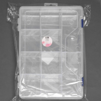 Органайзер для рукоделия, со съёмными ячейками, 10 отделений, 31 &times; 20,5 &times; 6 см, цвет прозрачный