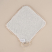 Мочалка массажная SL Home &laquo;Ортика&raquo;, бамбуковое волокно, 21&times;20,5 см, цвет бежевый