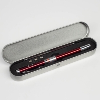 Лазерная указка, выдвижная, 3 в 1:  670 нм, 3 LR44, красный луч, 15 х 1 см