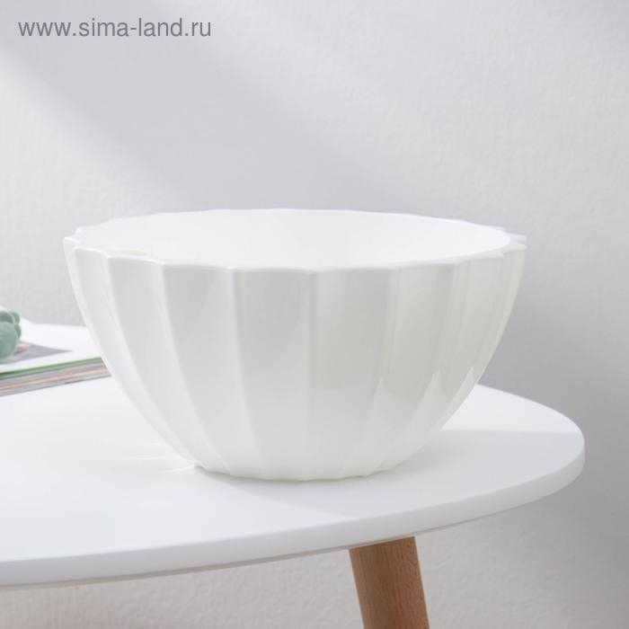 Кашпо для цветов с автополивом &laquo;Ракушка&raquo;, 3,4 л, цвет белый