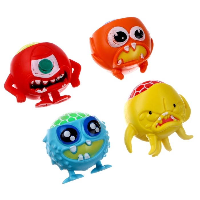 Мялка &laquo;Монстр&raquo; с гидрогелем, виды МИКС