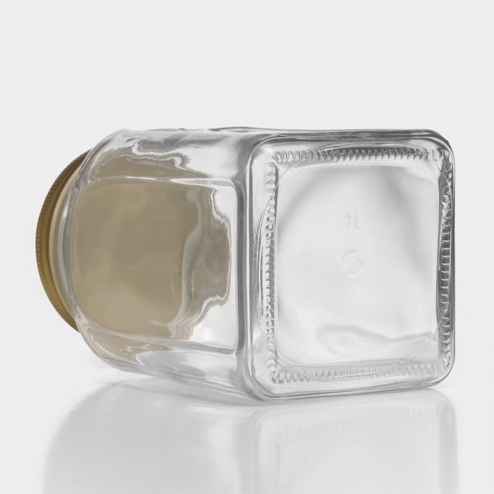 Банка для сыпучих продуктов стеклянная &laquo;Хоммейд&raquo;, 1 л, с крышкой