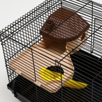 Клетка для грызунов "Пижон", с наполнением 47 х 30 х 27 см, чёрная