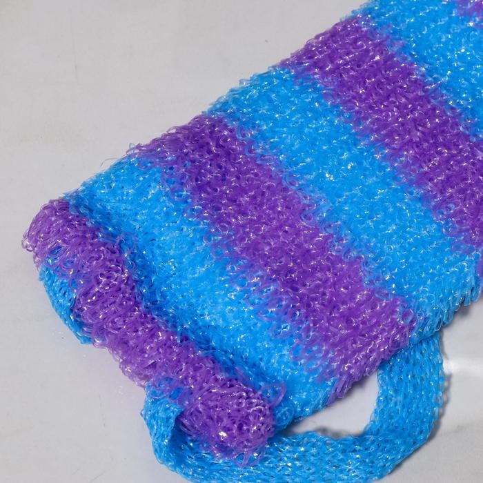 Мочалка для тела Доляна &laquo;Махровая&raquo;, 12&times;45 см, МИКС