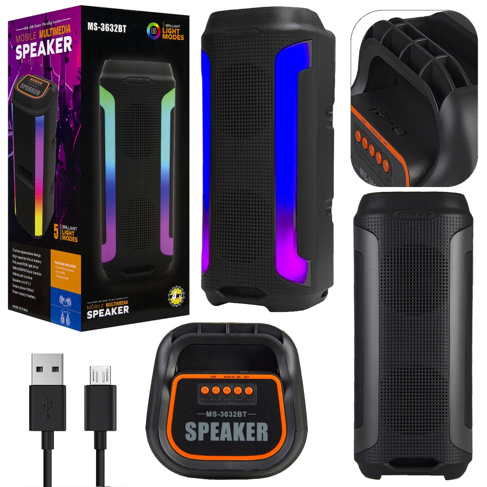 Портативная беспроводная колонка MS-3632BT (12шт/кор)