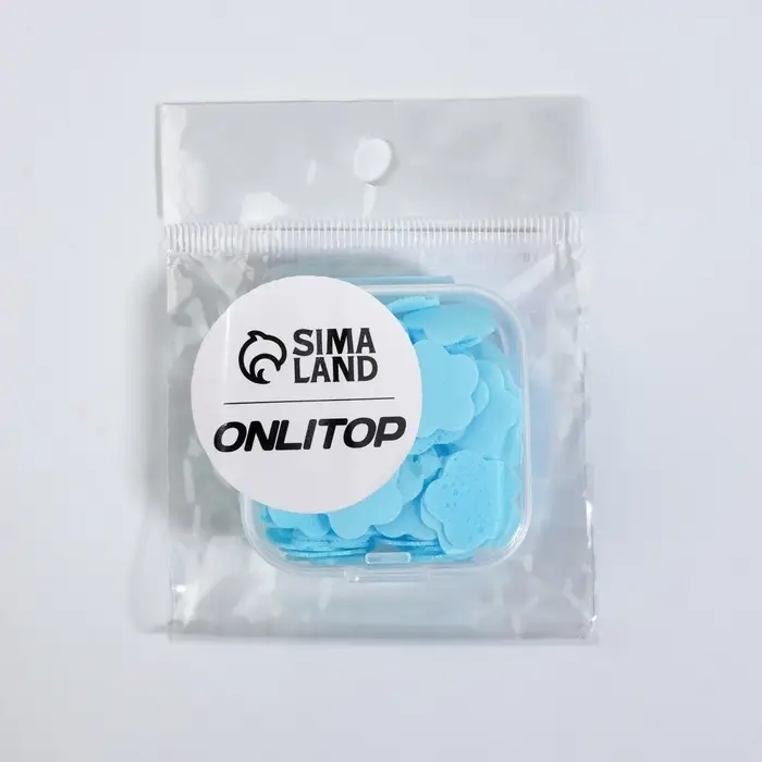 Мыло листовое, в пластинах, 72 (&plusmn; 2) шт., в футляре, синее