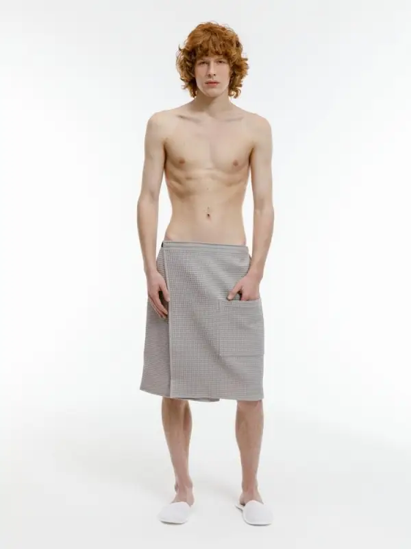 Банный набор Heat Therapy ver.2, мужской, светло-серый