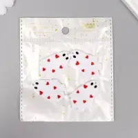 Декор для творчества акрил "Привидение с сердечками" 3,7х2,6х0,2 см