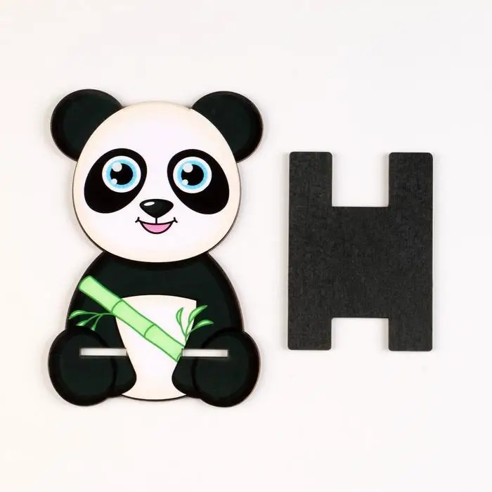 Подставка под телефон &laquo;Панда&raquo;, дерево