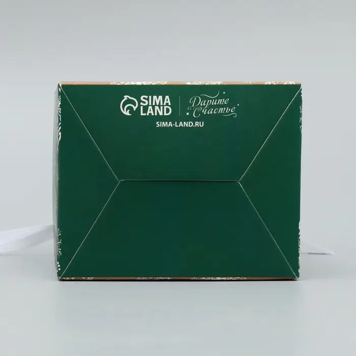 Упаковка для кондитерских изделий &laquo;С Новым годом&raquo;, снегирь, 8 х 10 х 16 см, Новый год