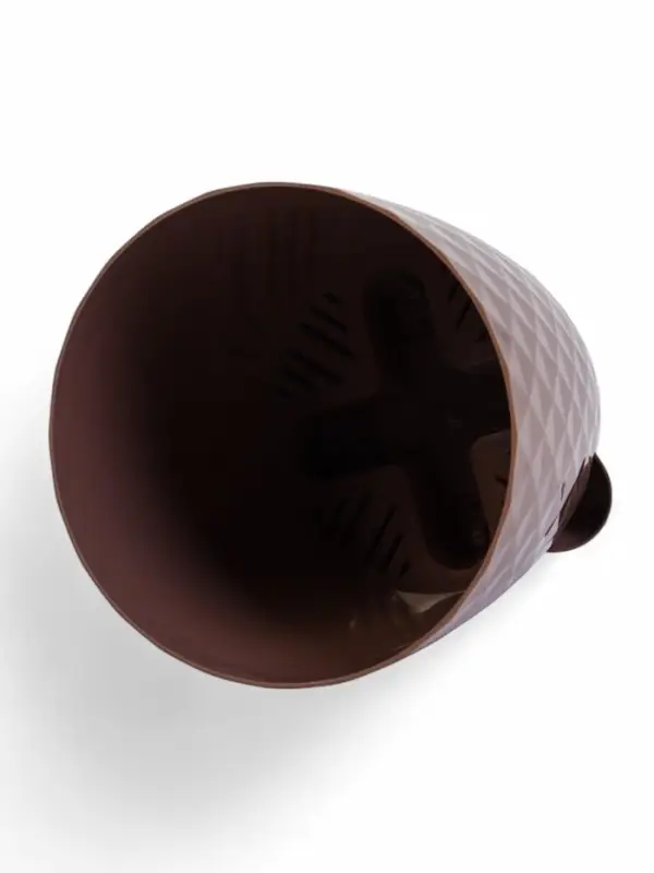 Кашпо с прикорневым поливом "Румба" 1,5 л, D14 см, h-14,5 см, цвет мокко