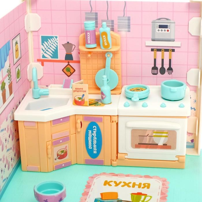 Пластиковый домик для кукол &laquo;В гостях у Молли&raquo; кухня, с куклой и аксессуарами