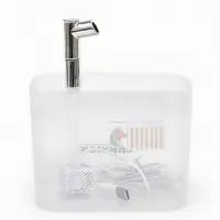 Фонтан для кошек и собак 1,5 л, 16,5 х 13 х 12 см, евророзетка, прозрачный