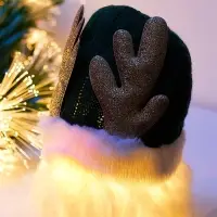 Фигура текстиль &laquo;Гном зеленая шапочка&raquo; 33 см, 1 LED, от батареек AG13&times;3, свечение тёплое белое