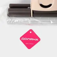 Швабра для мытья пола PVA с двойным роликовым отжимом Доляна, стальной телескоп черенок 28&times;6&times;106(130) см