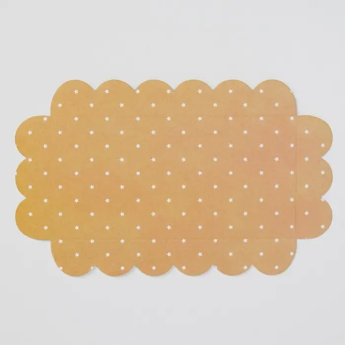 Коробка для печенья, кондитерская упаковка с пластиковой крышкой, &laquo;Звёздочки&raquo;, 10.5 х 21 х 3 см