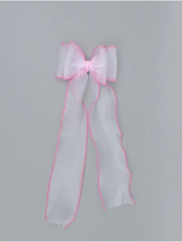 Бант для волос на заколке розовый, Винкс