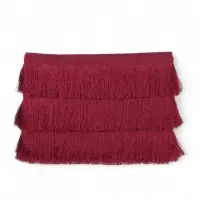 Бахрома одинарная, 6,5 см, 20 м&plusmn;0.5, цвет бордовый